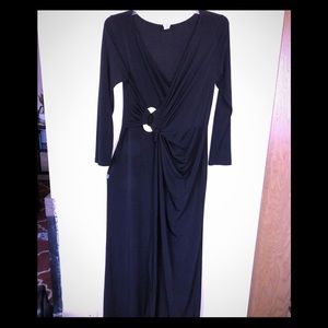 Black Wrap Maxi Dress